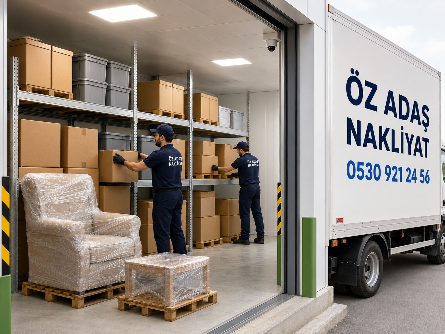 Öz Adaş Nakliyat eşya depolama hizmeti